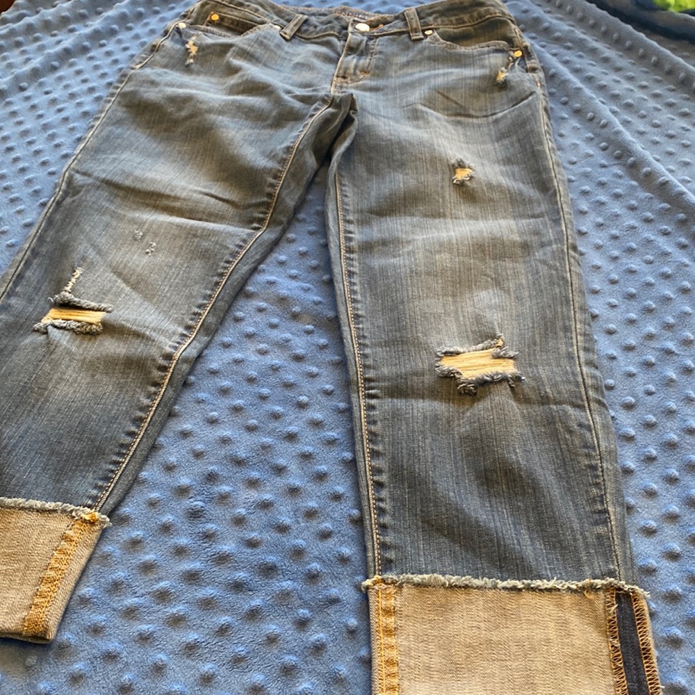 JLO Boyfriend cropped jean